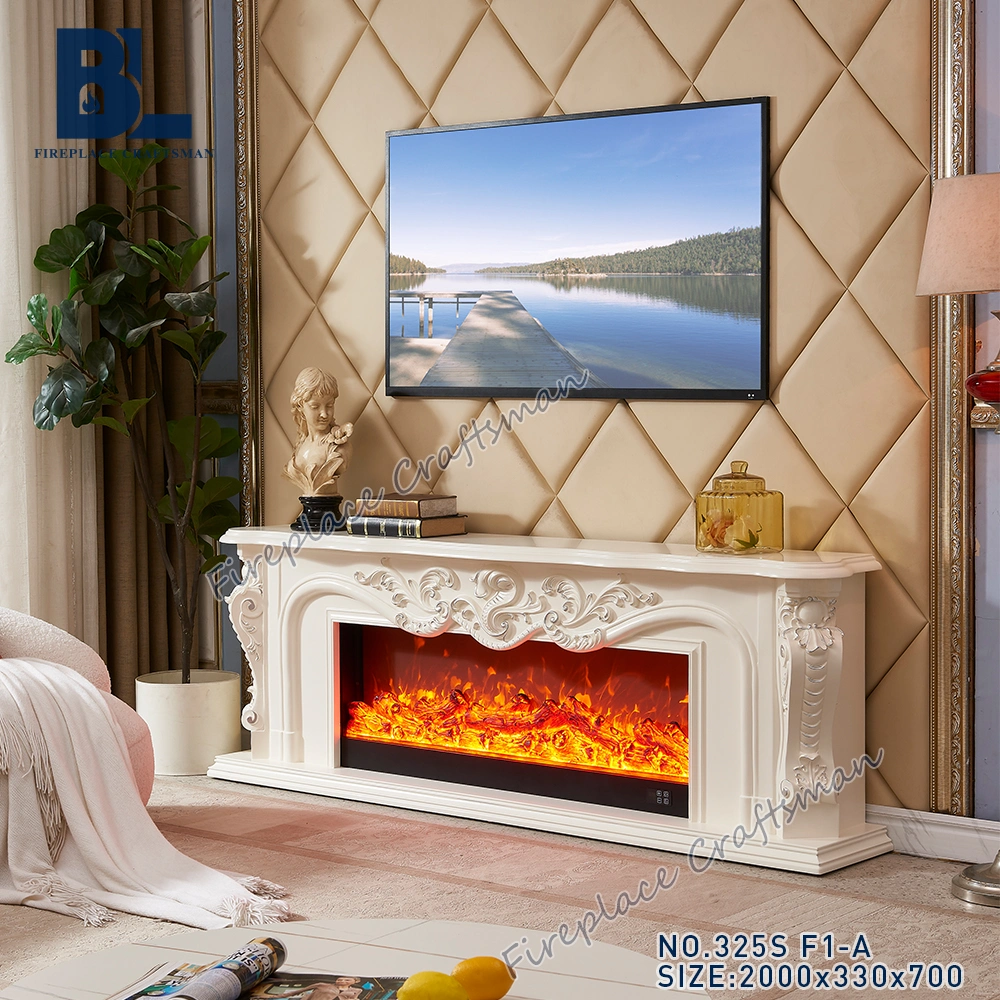 Full Recessed Wall Mounted 9 Colour Log Touch Panel Electric Fireplace 325s